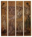 Los dibujos animados de la Natividad para vidrieras en la iglesia de St Davids Hawarden Prerrafaelita Sir Edward Burne Jones